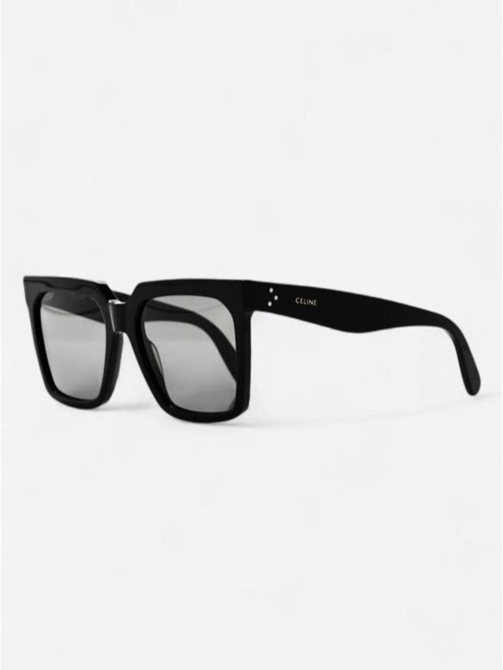 CELINE CL4055FN 01A Black Oversized Square Polarized Sunglasses